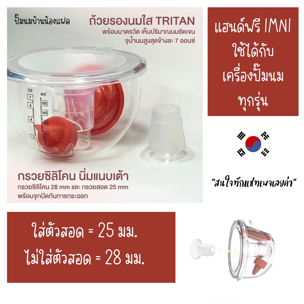 ภาพหน้าปกสินค้าimani Hands-free กรวยปั๊มนมแฮนด์ฟรี ใช้ได้กับเครื่องปั๊มทุกรุ่น ปั๊มนมง่าย สบาย ไม่ต้องจับ จากร้าน thetwinkids บน Shopee