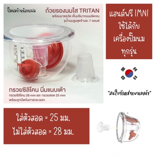 ภาพขนาดย่อของภาพหน้าปกสินค้าimani Hands-free กรวยปั๊มนมแฮนด์ฟรี ใช้ได้กับเครื่องปั๊มทุกรุ่น ปั๊มนมง่าย สบาย ไม่ต้องจับ จากร้าน thetwinkids บน Shopee