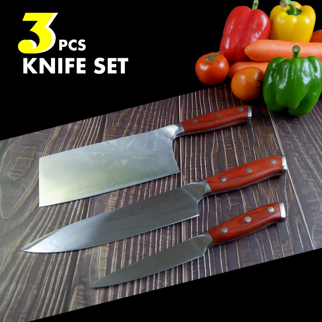 3-pcs-kitchen-knife-set-stainless-steel-ชุดมีด-3-ชิ้น-มีดทำครัว-ด้ามไม้แท้-สแตนเลสไร้รอยต่อ-ทนทาน-คมกริบ-เกรดพรีเมี่ยม