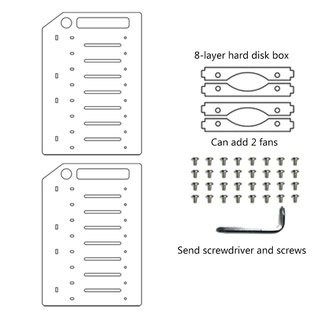 ภาพขนาดย่อของภาพหน้าปกสินค้าIOR 3.5 In DIY Acrylic Hard Disk Bracket Bay Desktop Computer External Hard Drive Shelf Rack HDD Storage Box Organizer Case จากร้าน iorsoul.th บน Shopee ภาพที่ 4