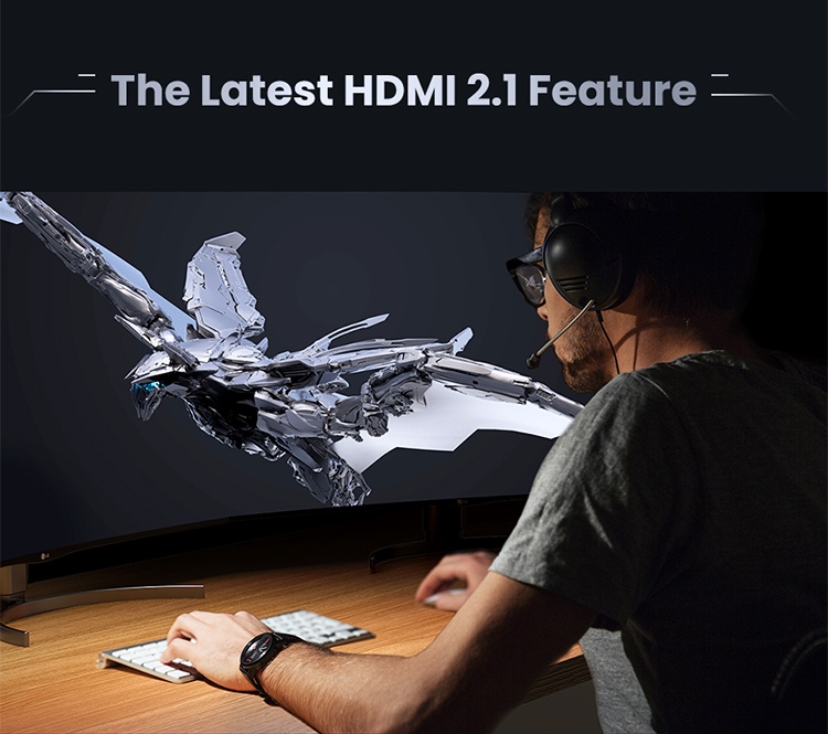 มุมมองเพิ่มเติมของสินค้า UGREEN สายเชื่อมต่อ HDMI 2.1 8k/60hz 4k/120hz 48gbps hdcp 2.2 HDMI สําหรับ ps 4