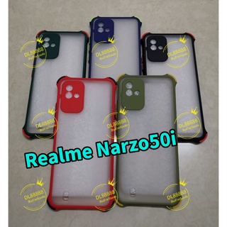 ✨พร้​อมส่งใน🇹🇭✨(9สี)​เคสขอบนิ่มหลังแข็งขุ่นคลุมกล้อง For Realme Narzo 50i / Realme Narzo50i