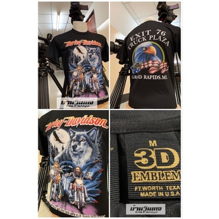 เสื้อยืด Harley (harley davidson) เสื้อยืด EMBLEM เสื้อผ้าผ้าบาง เสื้อเชิ้ตวินเทจ