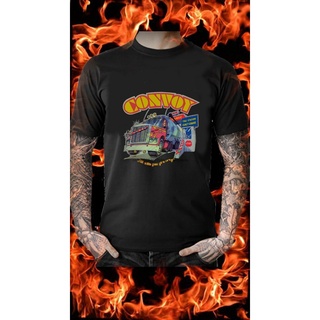 Convoy เสื้อยืดลําลอง ผ้าฝ้าย 100% แขนสั้น คอกลม พิมพ์ลาย The Movie Trucking ทรงหลวม สไตล์วินเทจ คลาสสิก สําหรับผู้ชาย ผ