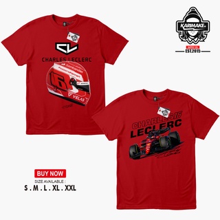 เสื้อยืด ลาย Karimake Racing F1 CHARLES LECLERC 16 SCUDERIA FERRARI สําหรับผู้ชายS-5XL