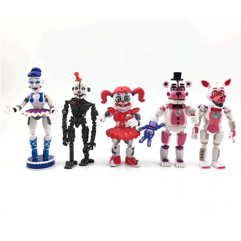 adames-5pcs-set-action-figure-toy-gift-figures-model-five-nights-at-freddys-car-decorations-anime-peripheral-rabbit-freddy-bear-fnaf-nightmare-sister-location-funtime-collectible-model