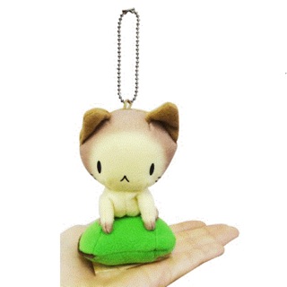แท้ 100% จากญี่ปุ่น พวงกุญแจ แมว Diligent Cat Chestnut Mascot Ball Chain