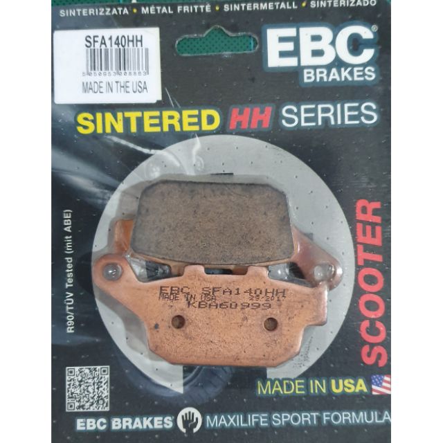 ผ้าเบรค-ebc-brakes-รุ่น-hh-sintered-ผ้าเบรคหลัง-honda-cbr250-cbr400-cb400-cbr500-cb500