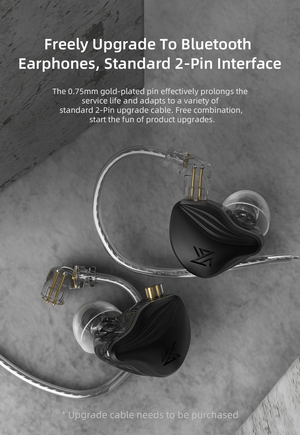 ภาพที่ให้รายละเอียดเกี่ยวกับ ใหม่ Kz Zex ชุดหูฟังไฮบริดไฮบริดลดเสียงรบกวน Kz Edx Pro Zsn Pro