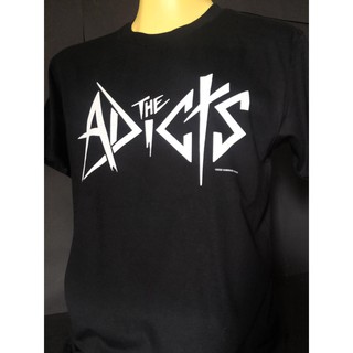 เสื้อยืดเสื้อวงนำเข้า The Adicts Band LOGO Ska Punk Rock Hardcore Retro Style Vintage T-Shirt