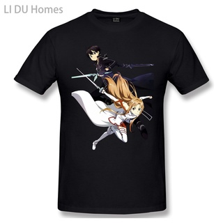 ใหม่ เสื้อยืดคอกลม ผ้าฝ้าย 100% พิมพ์ลาย Asuna And Kirito In Sword Art Online แฟชั่นคู่รัก สําหรับผู้ชาย และผู้หญิง 2022