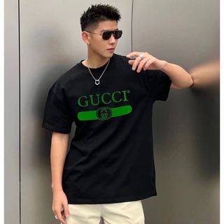 ღღพร้อมส่งღღ เสื้อยืดแขนสั้นลําลอง ผ้าฝ้าย พิมพ์ลายโลโก้ ทรงหลวม คุณภาพสูง แฟชั่นฤดูร้อน สําหรับผู้ชาย และผู้หญิงS-5XL