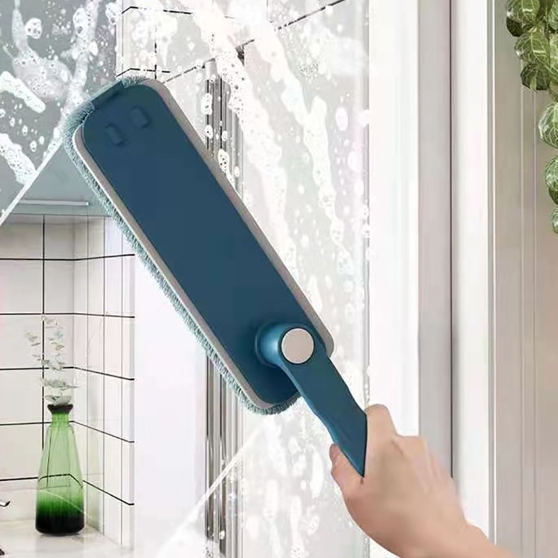แปรงทำความสะอาด-ที่ขัดกระจก-แถมฟรีผ้า-อุปกรณ์ทำความสะอาดแบบ3in1