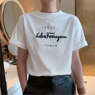 เสื้อยืดแขนสั้น ผ้าฝ้ายแท้ พิมพ์ลายตัวอักษร Fige 1927 แฟชั่นฤดูร้อน สไตล์สตรีท สําหรับผู้ชาย และผู้หญิง