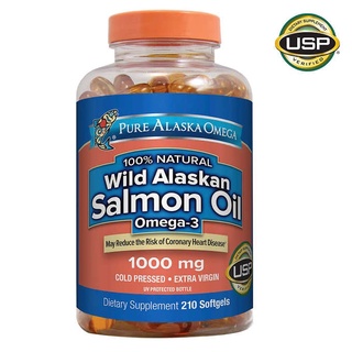 ภาพหน้าปกสินค้า🔥🔥Pure Alaska Omega Wild Alaskan Salmon Oil 1000 mg 210 Softgels ที่เกี่ยวข้อง