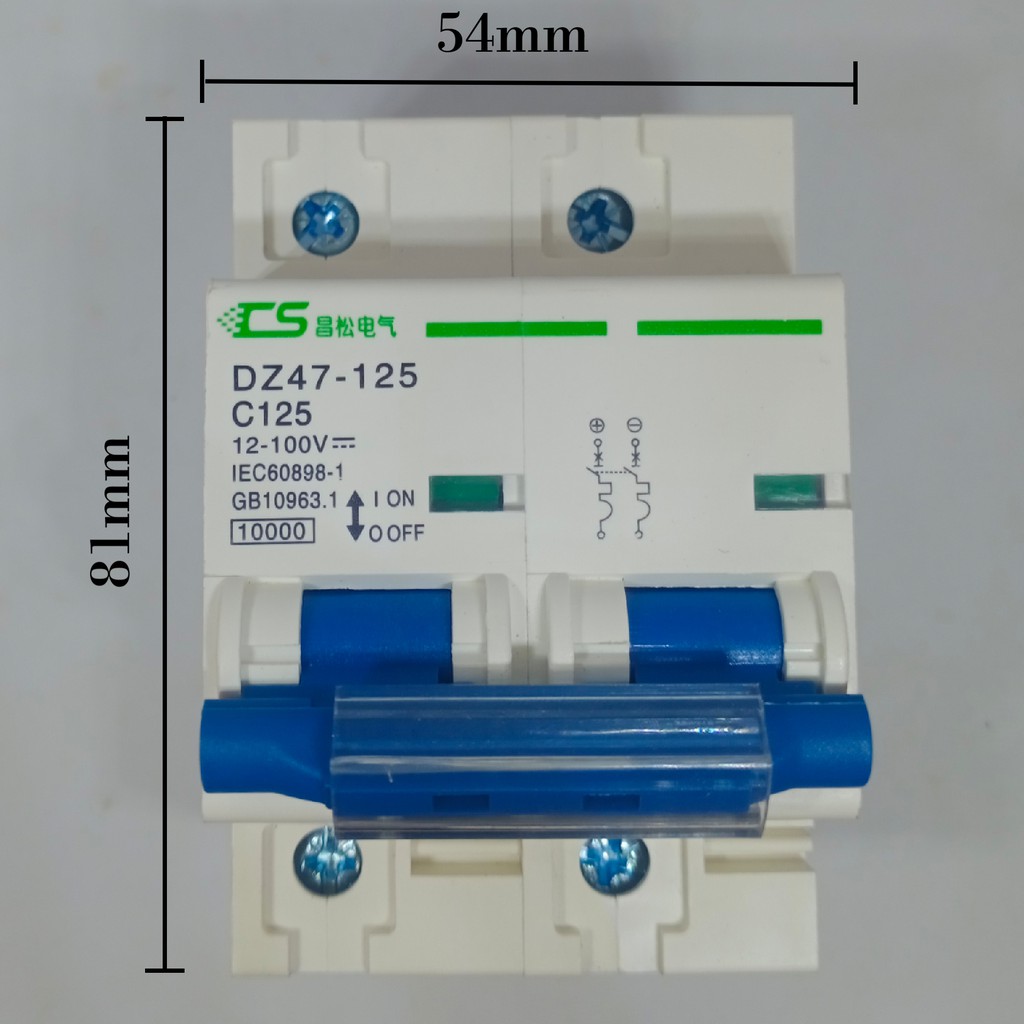 ภาพหน้าปกสินค้าเบรกเกอร์ไฟDC 80,100,125A 100V/2P เบรกเกอร์โซล่าเซล เบรกเกอร์แบตเตอรี่ มาตรฐาน IEC/GB จากร้าน bs411478 บน Shopee