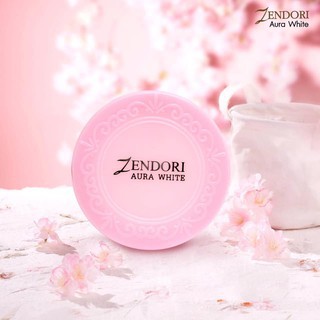 zendori-แป้งเซนโดริ-ออร่าไวท์-สีชมพู