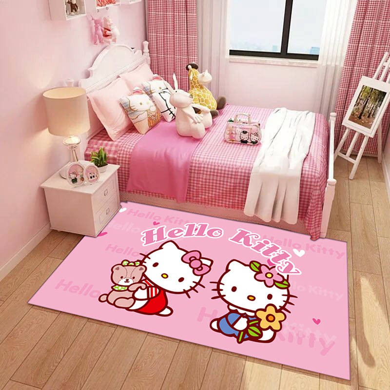 hello-kitty-พรมปูพื้นห้องนอน-พรมปูพื้น-พรมปูพื้นน่ารัก-ผ้าปูพื้นห้องนอน