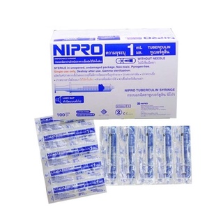 ภาพหน้าปกสินค้าNipro Syringe นิโปร ไซริงค์ กระบอกฉีดยา พลาสติก ไม่มีเข็ม จำนวน 1 กล่อง ขนาด 1 / 3 / 5 / 10 / 20 ml ซึ่งคุณอาจชอบสินค้านี้