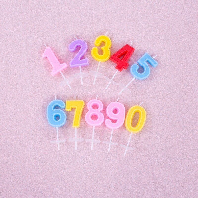 เทียนวันเกิด-เทียนตัวเลขแบบคละสี-มีให้เลือก-ตั้งแต่เลข-0-9