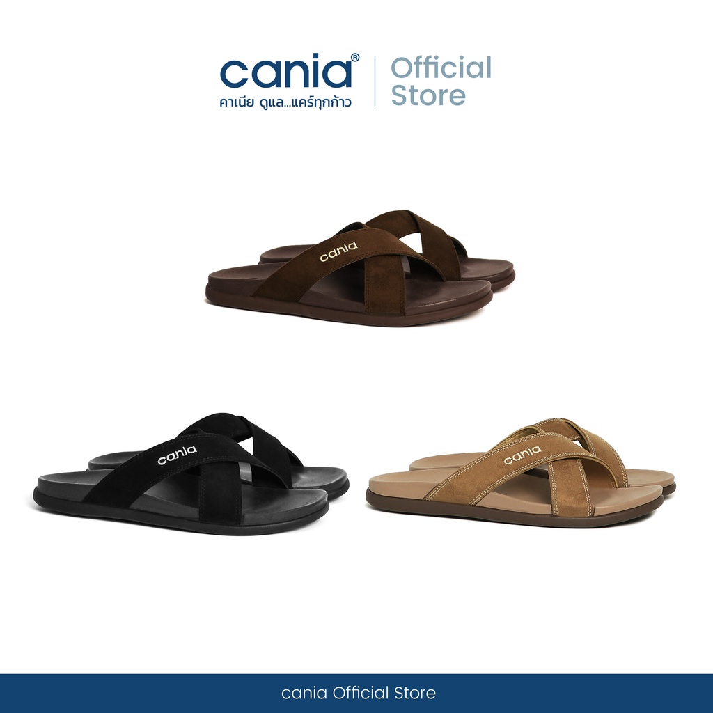 ภาพหน้าปกสินค้าcania คาเนีย รองเท้าแตะ สวม ผู้ชาย CM12111 Size 40-46