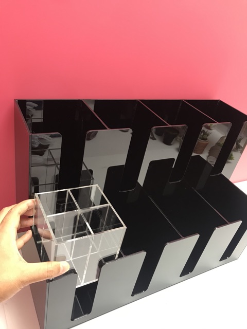 ภาพสินค้ากล่องใส่แก้วใหญ่6ช่องสีดำใส่ขนาด16~22 ออนซ์ จากร้าน roacrylic บน Shopee ภาพที่ 2