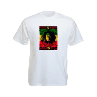 ค่าส่ง20฿ทั่วไทย !! เสื้อยืดราสต้า Tee-Shirt Bob Marley Jesus Christ เสื้อราสต้าสีดำ ลาย Bob Marley และคำว่า Rasta Roots