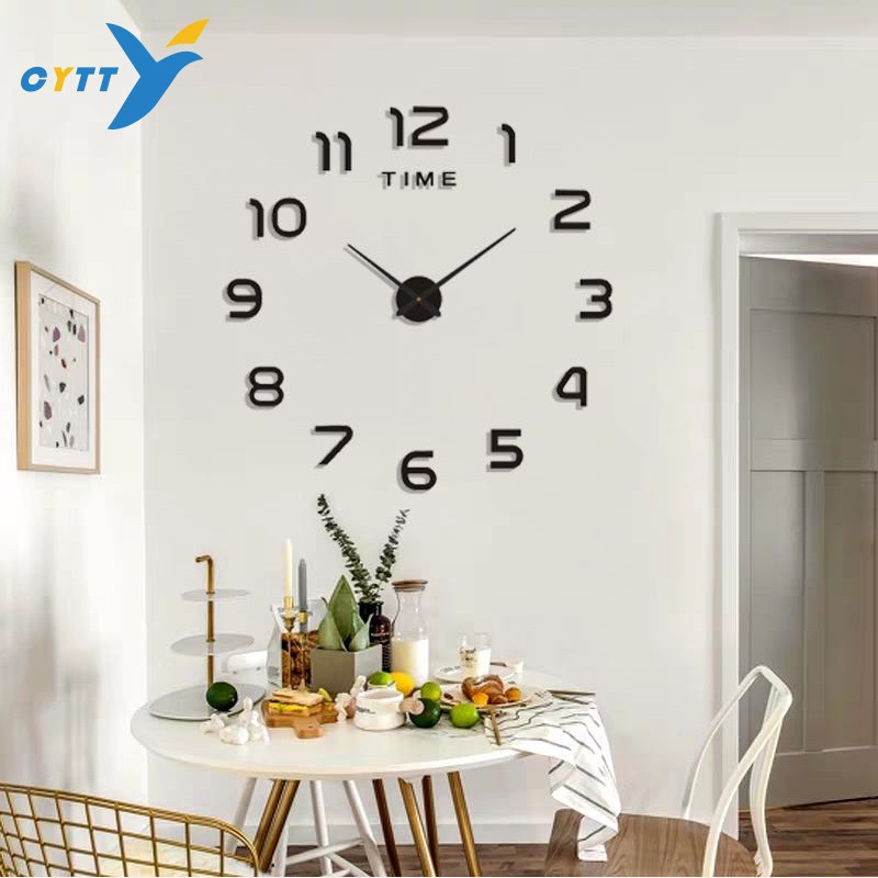 cyttl-นาฬิกาแขวนผนัง-นาฬิกาติดผนังdiy-3d-ขนาด120cm-และ-18-cm-ติดตั้งง่ายๆด้วยตัวเอง-สไตล์โมเดิร์นเสียงเงียบ