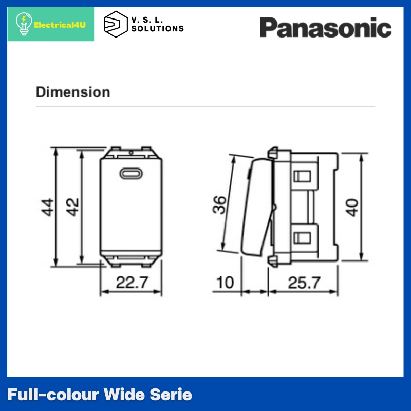 panasonic-weg5001k-wide-series-สวิตซ์ทางเดียว-16a-250v