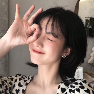 ต่างหูสตั๊ด ประดับมุกขนาดเล็ก รูปทรงโค้ง สไตล์เกาหลี สำหรับผู้หญิง（A14-02-13）