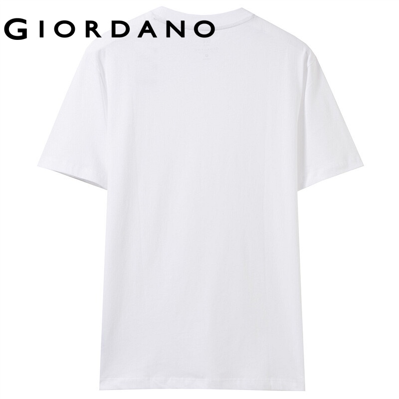 giordano-men-t-shirts-printed-cotton-t-shirts-ribbed-crewneck-short-sleeves-t-shirts-huangshouyi-series-free-shipping