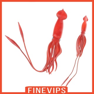 [finevips] โมเดลฟิกเกอร์ รูปสัตว์ ปลาหมึก ของเล่นเสริมการเรียนรู้เด็ก 2 ชิ้น