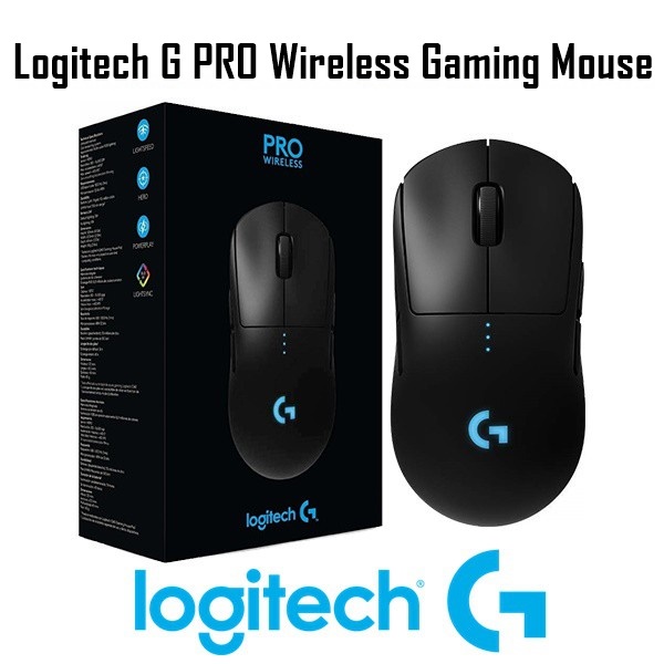 รูปภาพสินค้าแรกของโปรแรง4.4 ️เมาส์เกมมิ่งไร้สาย ️ Logitech G PRO Wireless Gaming Mouse Warranty 2 - Y