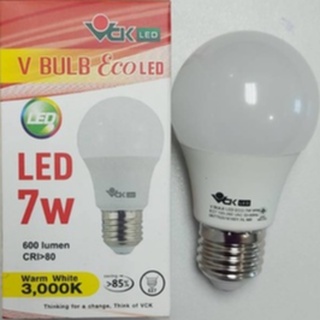 หลอดไฟ LED VCK 7w Warmwhite 3000k