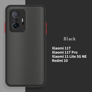 เคส Xiaomi Mi 11T Pro / 10T Pro / 11 Lite NE Ultra / POCO X3 GT NFC M3 Pro F3 5G 2021 New Matte Phone Case Shockproof Skin Feel Back Cover Silicone Phone Casing เคสโทรศัพท์ Xiaomi11T Mi11T Mi11TPro