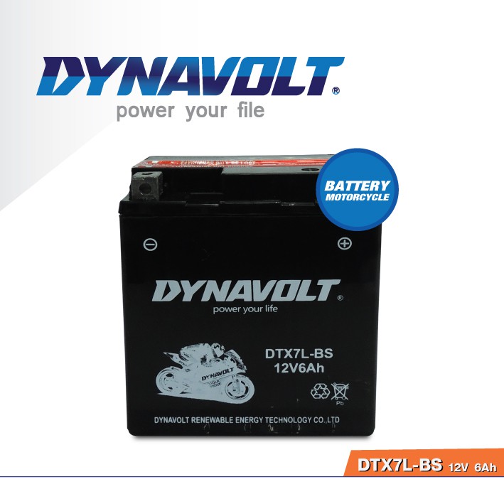 แบตเตอรี่-ไดน่าโวล์ด-battery-dynavolt-dtx7l-bs-12v-6ah