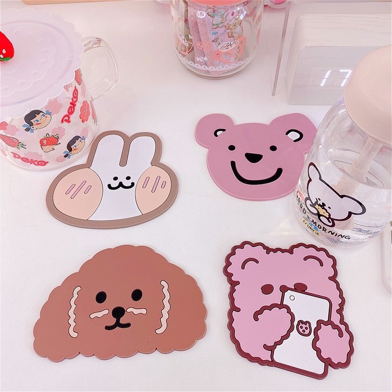 พร้อมส่ง-ที่รองแก้วสุดน่ารัก