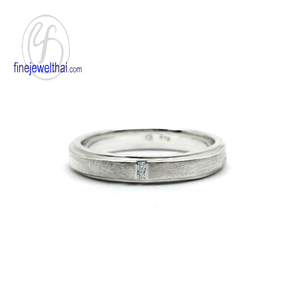 finejewelthai-แหวนเพชร-เพชร-แหวนหมั้น-แหวนแต่งงาน-diamond-cz-wedding-ring-silver-white-gold-r30145cz