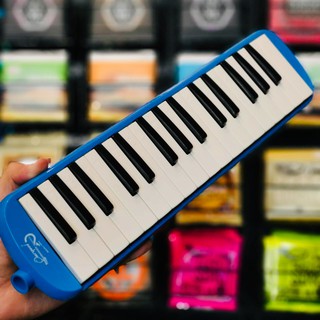 พร้อมส่ง 🚚 OverSpeed เมโลเดียน พร้อมกล่องพลาสติก สีน้ำเงิน Melodion 32 คีย์ เมโลเดี้ยน Melodian Melodeon