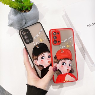 ขอบกล้องสกรีนลายการ์ตูน รุ่น OPPOReno5 เคสออปโป้ Reno5 OPPO เคสออปโป้Reno5