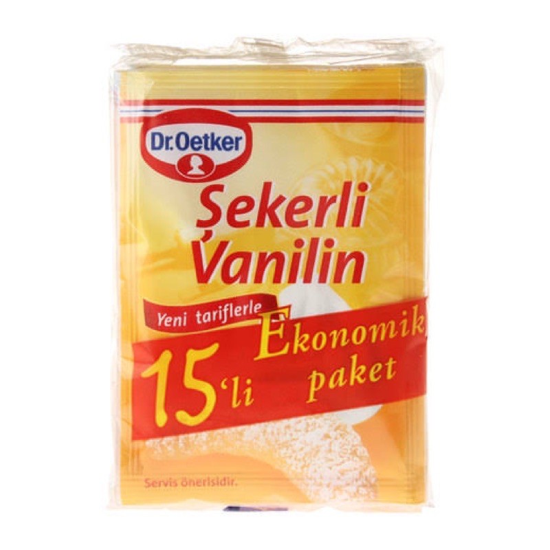 วนิลาแบบผงจำนวน-15-ซอง-sekerli-vanilin-สินค้าจาก-ตุรกี-แบรนด์-dr-oetker-พร้อมส่ง