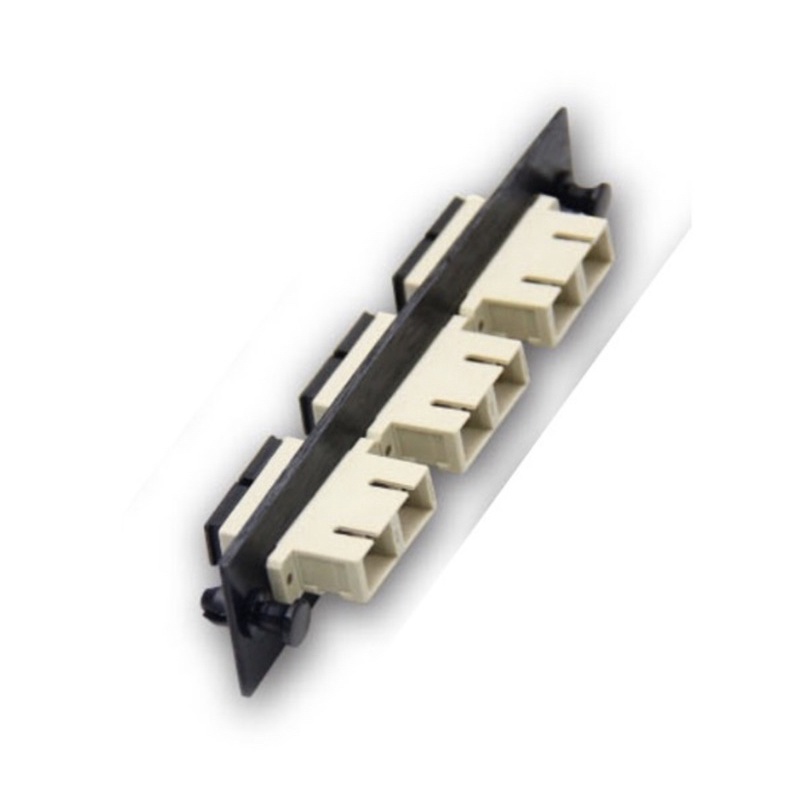 link-uf-2166-fiber-optic-3-sc-duplex-snap-in-adapter-plate-mm