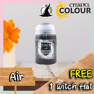(Air) ABADDON BLACK Citadel Paint แถมฟรี 1 Witch Hat