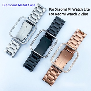 ภาพหน้าปกสินค้าเคสโลหะ ประดับเพชร สําหรับ Xiaomi Mi Watch Lite Smart Watch เคสป้องกัน สําหรับ Redmi Watch 2 2lite Correa Bezel ที่เกี่ยวข้อง