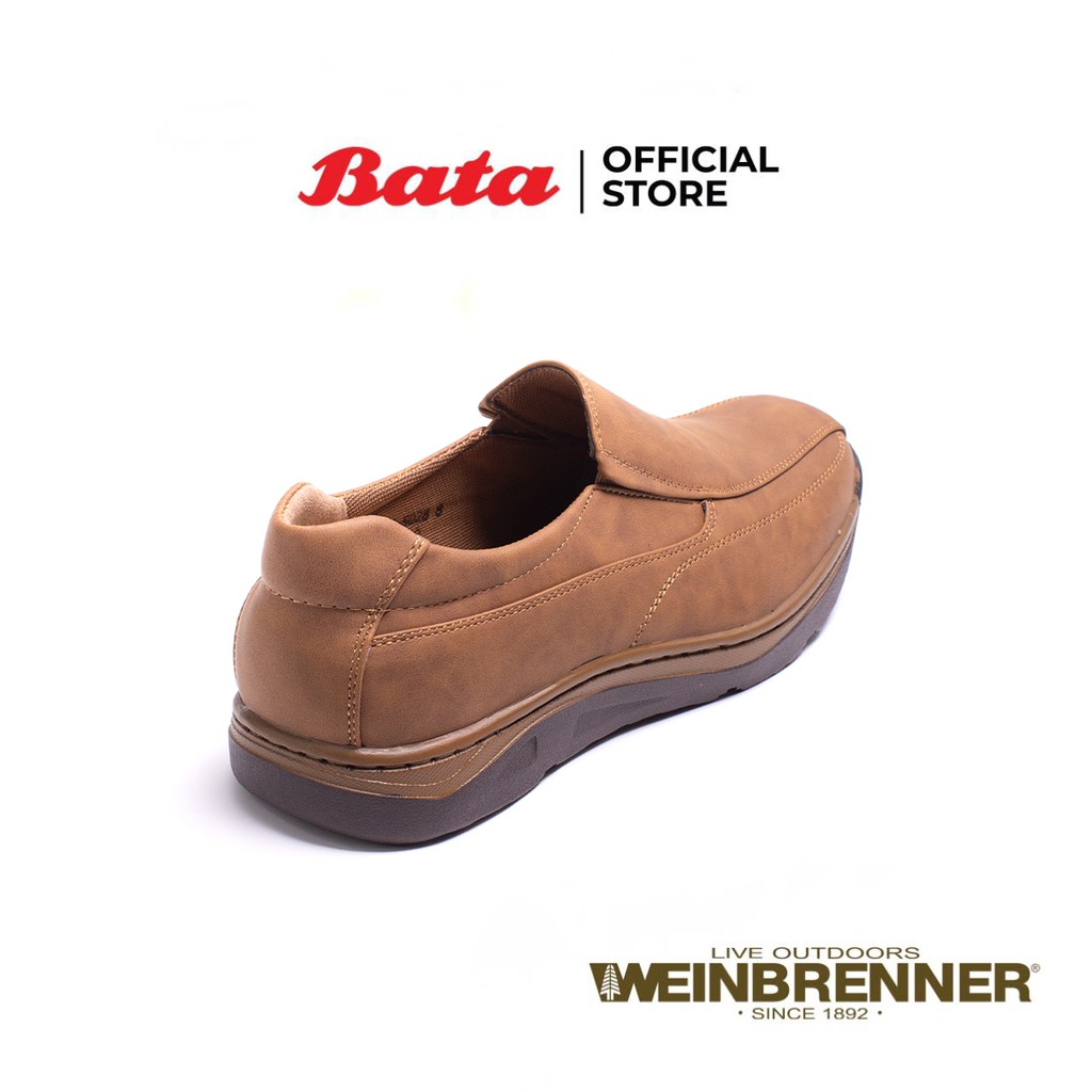 bata-บาจา-รองเท้าลำลองชาย-รองเท้าคัทชูชาย-หนังกลับ-ยี่ห้อ-weinbrenner-รุ่น-myway-สีน้ำตาล-8515028