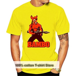 พร้อมส่ง เสื้อยืดแขนสั้น ผ้าฝ้าย 100% พิมพ์ลาย Bambo Your Forest Commando หลากสี แฟชั่นฤดูร้อน สําหรับผู้ชายS-5XL