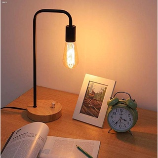 โคมไฟตั้งโต๊ะ โคมไฟอ่านหนังสือ หรี่แสงได้ โคมไฟไม้ตั้งโต๊ะ นอร์ดิก