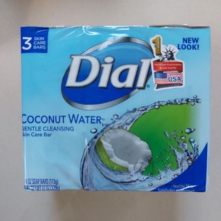 Dial Bar Soap coconut water 113g./3pcs