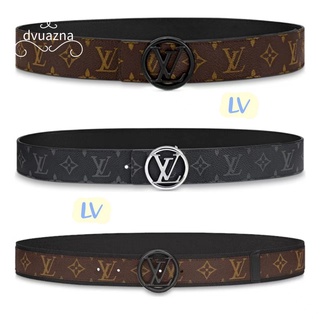 💯เข็มขัด LOUIS VUITTON/LV CIRCLE แท้ เข็มขัดสองด้าน/ชาย/4.0ซม.