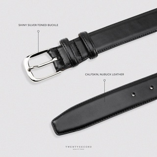 ภาพขนาดย่อของภาพหน้าปกสินค้าTWENTYSECOND เข็มขัดหนัง Leather Belt 01 - สีดำ / Black จากร้าน twentysecond_official บน Shopee ภาพที่ 2